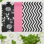 ピンクフローラ キッチンタオル (折り畳み)