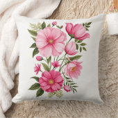 ピンクフローラ クッション (ブランケット)