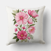 ピンクフローラ クッション (裏面)