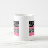 ピンクフローラ コーヒーマグカップ (中央)
