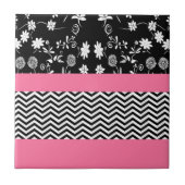 ピンクフローラ タイル (正面)