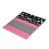 ピンクフローラ タイル (側面)