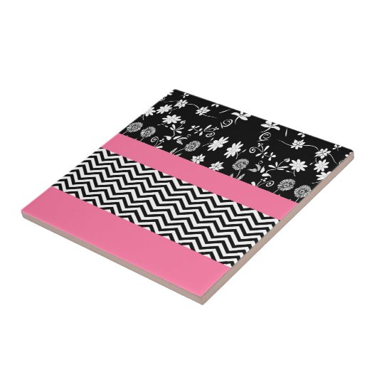 ピンクフローラ タイル (側面)