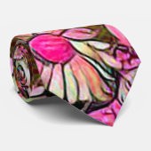 ピンクフローラ ネクタイ (ロール)