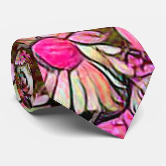 ピンクフローラ ネクタイ (ロール)