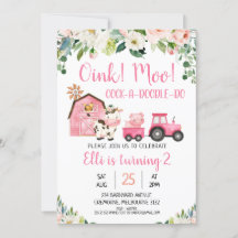 ピンクフローラ&バーンファームアニマルズ誕生日