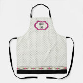 ピンクフローラ パーソナライズされた エプロン (正面)