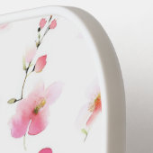 ピンクフローラ パーソナライズされた ピックルボールラケット (左詳細)