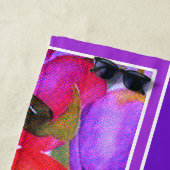 ピンクフローラ ビーチタオル (インサイチュ)