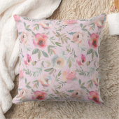 ピンクフローラ/ブルーフローラ装飾用クッション クッション (ブランケット)