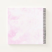 ピンクフローラ |プランと素晴らしアイディア ノートブック (裏面)