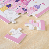 ピンクフローラ| ユニコーン誕生日パーティー ジグソーパズル (側面)