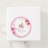 ピンクフローラ| ユニコーン誕生日パーティー フェイバータグ (インサイチュ)