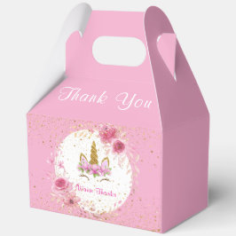 ピンクフローラ| ユニコーン誕生日パーティー フェイバーボックス