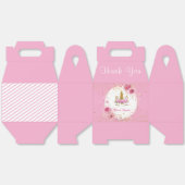 ピンクフローラ| ユニコーン誕生日パーティー フェイバーボックス (見開き)