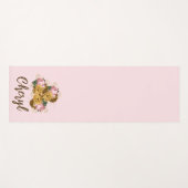 ピンクフローラ ヨガマット (正面(横))