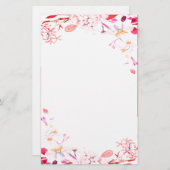 ピンクフローラ 便箋 (正面/裏面)