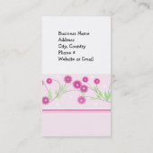 ピンクフローラ 名刺 (裏面)