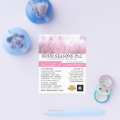 ピンクフローラ,園芸用サービス,園芸家 チラシ (シングル)