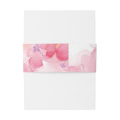 ピンクフローラ |結婚式招待状ベリーバンド 招待状ベリーバンド (裏面例)