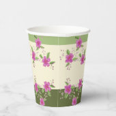 ピンクフローラ（緑） 紙コップ (右)