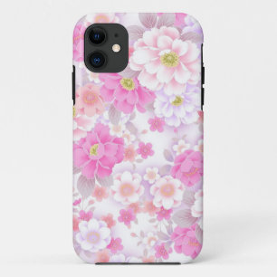 ピンクフローラiPhoneケース iPhone 11 ケース