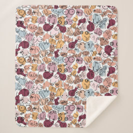 ピンクフーフェミニスト シェルパブランケット