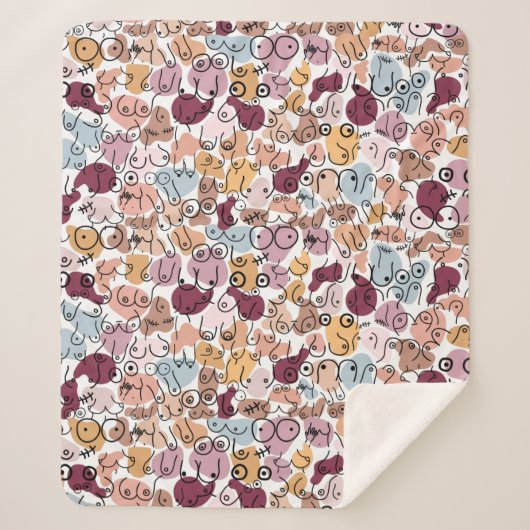 ピンクフーフェミニスト シェルパブランケット (正面)