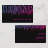 ピンクブガーリーラックグリッタースパークルグラマーラグジュアリー 名刺 (正面/裏面)