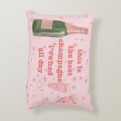 ピンクブギーシャンパンボトル引用文 アクセントクッション (裏面(縦))