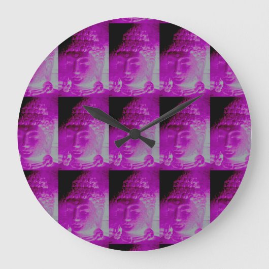 ピンクブッダ時計 ラージ壁時計 (正面)