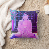 ピンクブッダ装飾用クッション クッション (ブランケット)