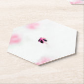ピンクブドフローラ紙コースター ペーパーコースター (アングル)