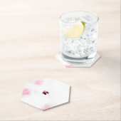 ピンクブドフローラ紙コースター ペーパーコースター (インサイチュ)