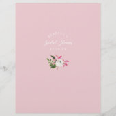 ピンクブライダルシャワーゲーム (裏面)