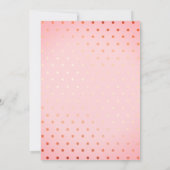 ピンクブライダルシャワーティーポットパーティの招待状 招待状 (裏面)