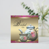 ピンクブライダルティーパーティー 招待状 (スタンド正面)