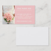 ピンクブライダルバラ 名刺 (正面/裏面)
