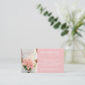 ピンクブライダルバラ 名刺 (スタンド正面)