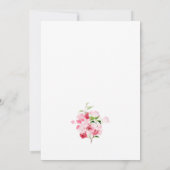 ピンクブライダルルンチョン招待状 招待状 (裏面)