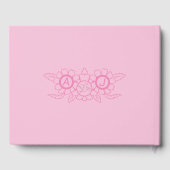 ピンクブライトとはっきりしたの結婚ゲストブック ゲストブック (裏面)