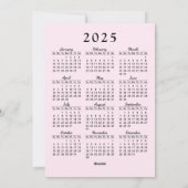 ピンクブライトメリーアイススケートで滑るペンギンクリスマス シーズンカード (裏面)