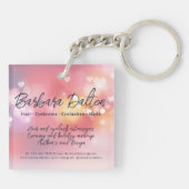 ピンクブライト《写真》ぼけ味 キーホルダー (裏面)