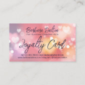 ピンクブライト《写真》ぼけ味 ロイヤリティカード (裏面)