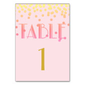 ピンクブライド水玉模様イパネマパーティー テーブルナンバー (裏面)