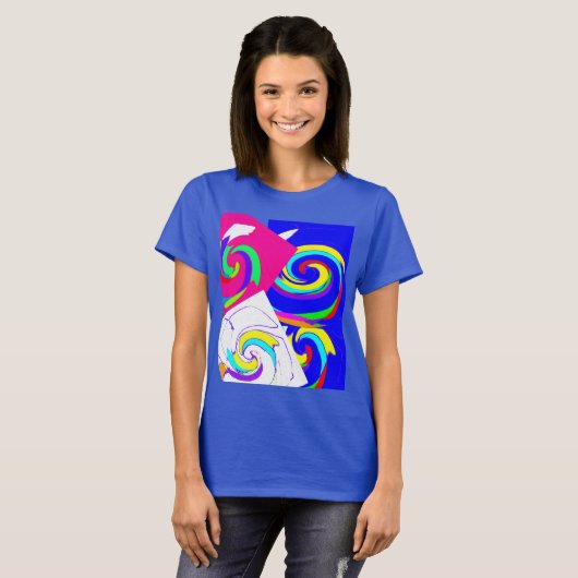 ピンクブラウス Tシャツ (正面フル)