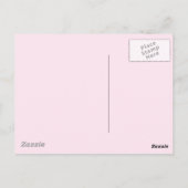 ピンクブラウンハートツリー春愛かわいいグラフィックポー ポストカード (裏面)