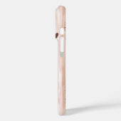 ピンクブラウンヒョウ印刷ハートストライプ Case-Mate iPhoneケース (裏面 / 左)