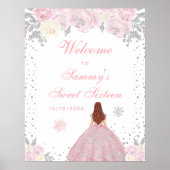 ピンクブラウンヘアガールSweet sixteenへようこそ ポスター (正面)