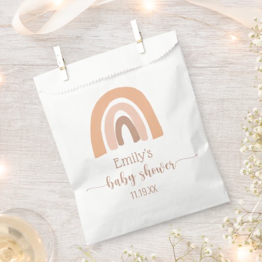 ピンクブラウンボホレインボインボーサンキュー フェイバーバッグ (クリップ留めされた状態)